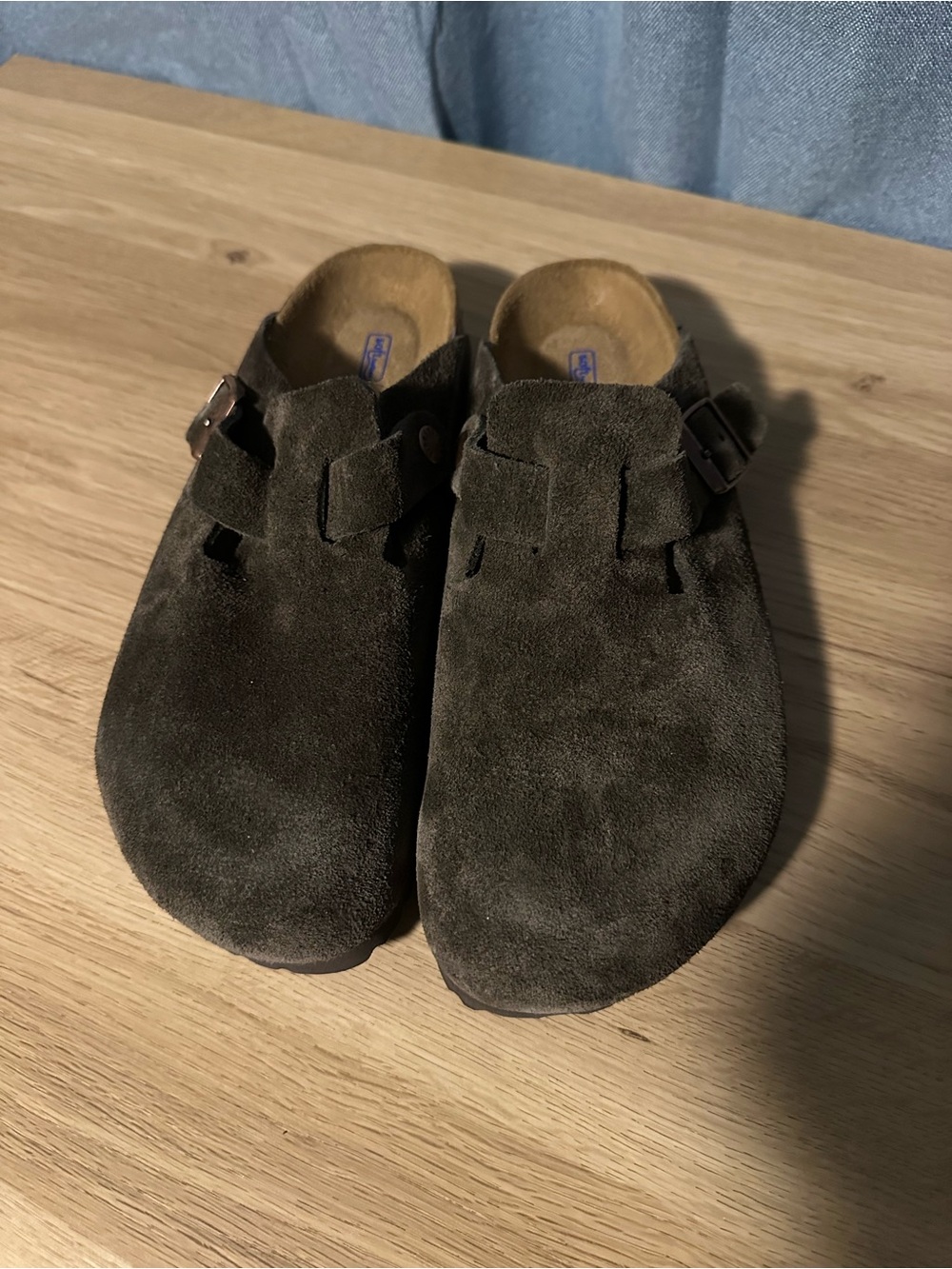 Birkenstock Boston BS Mocca Suede Soft Footbed Clogs US 8 EU39 New In Box